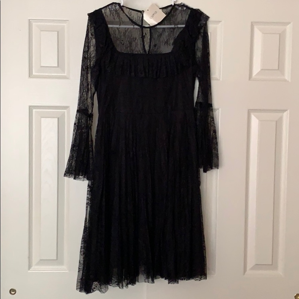 Black knee length dress